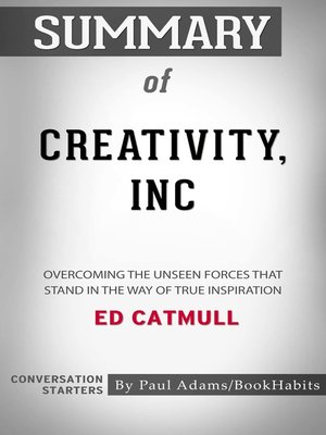 cover image of Summary of Creativity, Inc